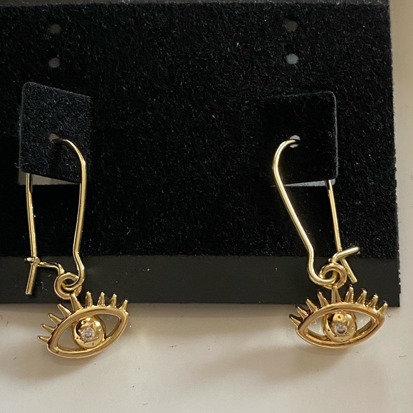 HANDMADE EYE EARRINGS - Picture 1 of 3